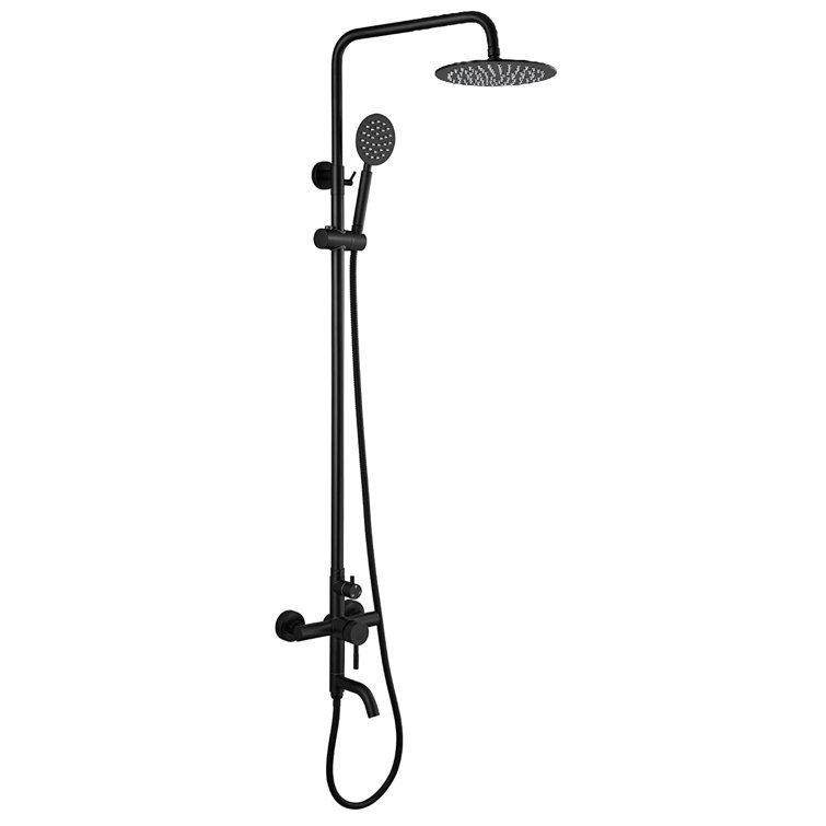 Kenzo Triple Function Outdoor Shower with Single Lever Handle Stainless Steel